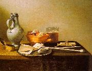 Pieter Claesz Pipes and Brazier oil on canvas